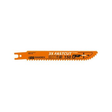 Mandrex 3X Fastcut Reciprozaagblad MRF11B 150mm