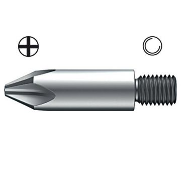 Wiha WIHA Bit met Schroefdraad M6 Kruiskop 7331 PH2x33