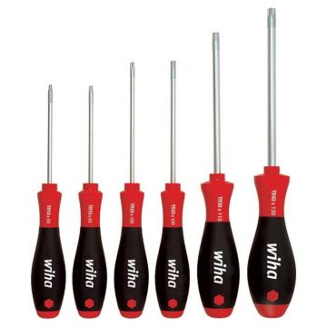 WIHA TORX Schroevendraaierset SoftFinish 362TR ronde schacht, 6-delig