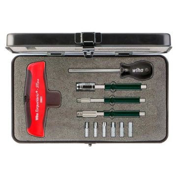 WIHA Dwarsgreep TorqueVario-ST Momentschroevendraaierset 2893 5-14 Nm (6%)