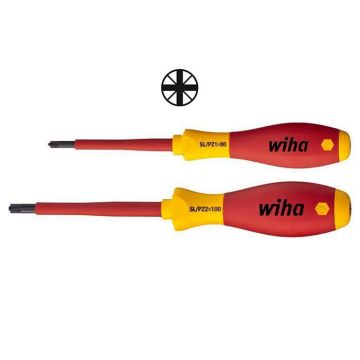 WIHA Xeno SL/PZ Schroevendraaierset SoftFinish Electric 1000V 328, 2-delig in blister