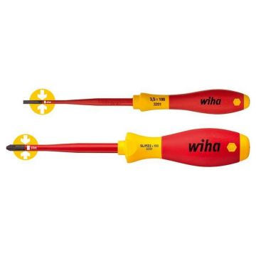 WIHA Schroevendraaierset SoftFinish Electric slimFix 1000V 3201 SL/XENO PZ, 2-delig in blister