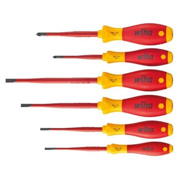 WIHA Schroevendraaierset SoftFinish Electric slimFix 1000V 3201 SL/PZ , 6-delig