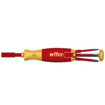 WIHA Schroevendraaier met Bitmagazijn LiftUp Electric SL/PH 2831 in bl