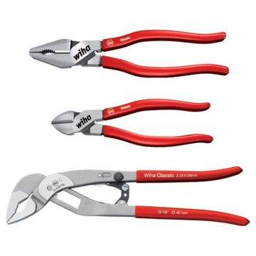 Wiha WIHA Tangenset Classic Z99001: Krachtcombinatie-, Waterpomp-, Krachtzi