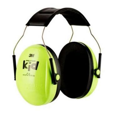 3M Peltor Kid gehoorkap met hoofdband lime