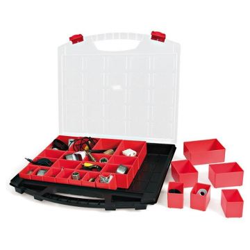 Tayg Assortimentsdoos Zwart met 25 uitneembare Inzetbakjes 430/50/25 430 x 370 x 55mm