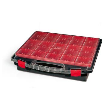 Tayg Assortimentsdoos Zwart met 25 uitneembare Inzetbakjes 430/80/25 430 x 370 x 85mm