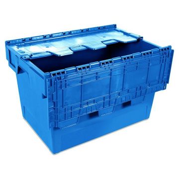 Tayg Eurobox 6434-T Blauw met vast Deksel 600 x 400 x 340mm