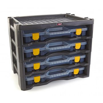 Tayg Multibox 3L met 4 Assortimentsdozen Blauw 530 x 376 x 430mm