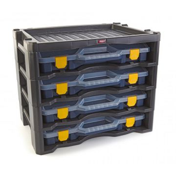 Tayg Multibox 3L met 4 Assortimentsdozen Blauw 530 x 376 x 4