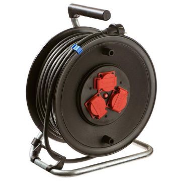 Schwabe Kabelhaspel 230V/16A IP44 Neopreen H07RN-F 3x1,5 40m