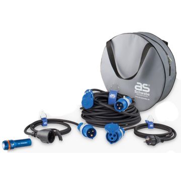 Schwabe Camping Set: Powerlight Verlengkabel H07RN-F 3x2,5 25m + verlo