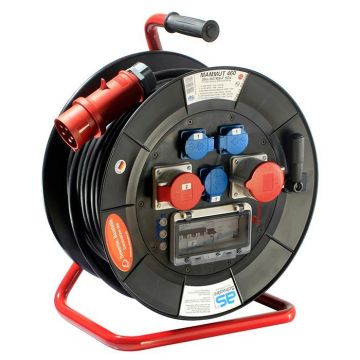 Schwabe Mammoet Haspel 400V/32A IP44 5-polig Neopreen H07RN-F 5x4 30m