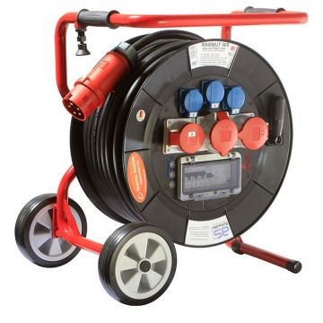 Schwabe Verrijdbare Mammoet Haspel 400V/32A IP44 5-polig Neopreen H07RN-F 5x6 40m