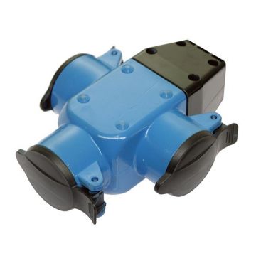 Schwabe Verdeeldoos 230V/16A IP44 3-voudig zonder verlengkabel