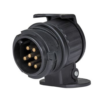 Schwabe Camping Mini Verloopadapter van 13-polig naar 7-polig 12V IP44