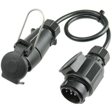 Schwabe Camping Adapterkabel Stekker 13-polig naar 7-polig IP44 0,6m