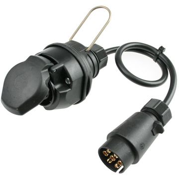 Schwabe Camping Adapterkabel Stekker 7-polig naar 13-polig IP44 0,6m