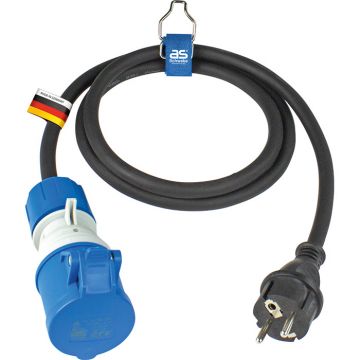 Schwabe Camping CEE Adapterkabel 230V/16A IP44 H07RN-F 3x2,5 1,5m