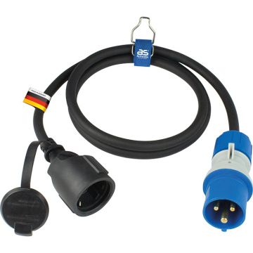 Schwabe Camping CEE Adapterkabel 230V/16A IP44 H07RN-F 3x2,5 1,5m