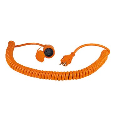 Schwabe PUR SpiraalKabel 230V/16A IP44 H07BQ-F 3x2,5 1-5m
