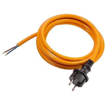 Schwabe Aansluitkabel PUR 230V/16A IP44 H05BQ-F 2x1.5 oranje 5m