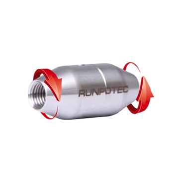 Runpotec RVS Verbindingstuk draaibaar RTG12