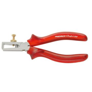 Friedrich Striptang Comfort Grip Rood-transparant 160mm