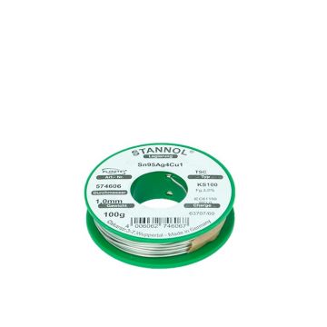 Stannol Flowtin KS100 Sn95,5Ag3,8Cu0,7 1,0mm 100g