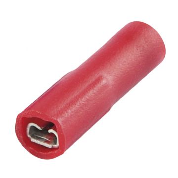 Vrouwelijke geïsoleerde faston rood 15x4,8x0,5 1,5²