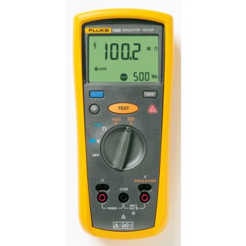 Fluke 1503 Isolatieweerstandsmeter testspanningen 500 en 1000V, incl. meetsnoeren