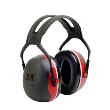 PELTOR™ 3M™ PELTOR™ Gehoorkappen, 33 dB, rood, hoofdband, X3A
