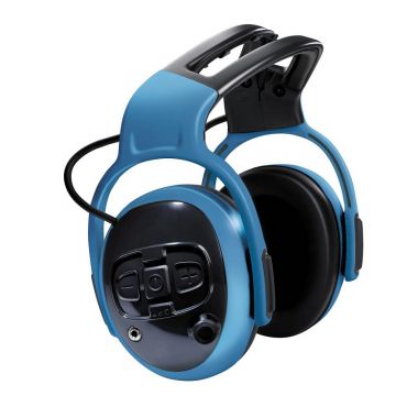 MSA left/RIGHT CutOff Pro gehoorkap met hoofdband blauw