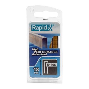 Rapid Smalrugnieten 606/18mm Gegalvaniseerd (600 stuks)