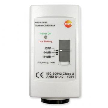 Testo geluidsniveaukalibrator