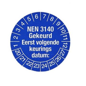 Nieaf-Smitt NEN3140 Keuringstickers 100 stuks