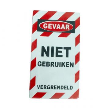 Spectrum DZ Waarschuwing Label Niet Gebruiken 75x135mm (10 stuks)