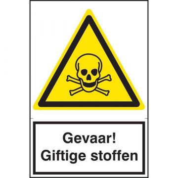 Spectrum ZK Bord Gevaar Giftige Stoffen 200x300mm
