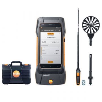 Testo 400 stromingsset met hittedraad-sonde