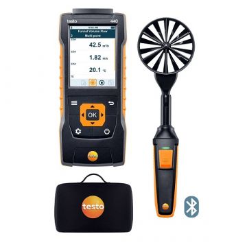 Testo 440 100 mm vleugelrad-set met Bluetooth®