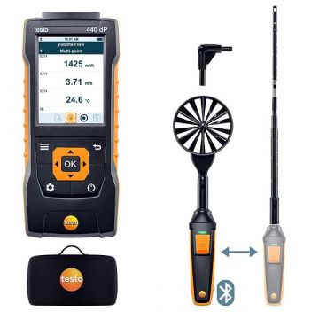 Testo 440 delta P stromings-CombiSet 1 met Bluetooth®