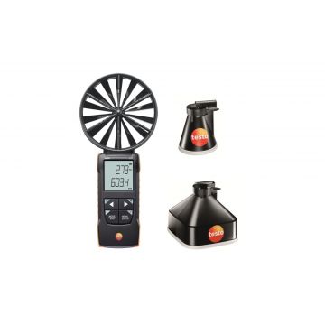 Testo 417 set 1 - Vleugelrad-anemometer met meettrechters